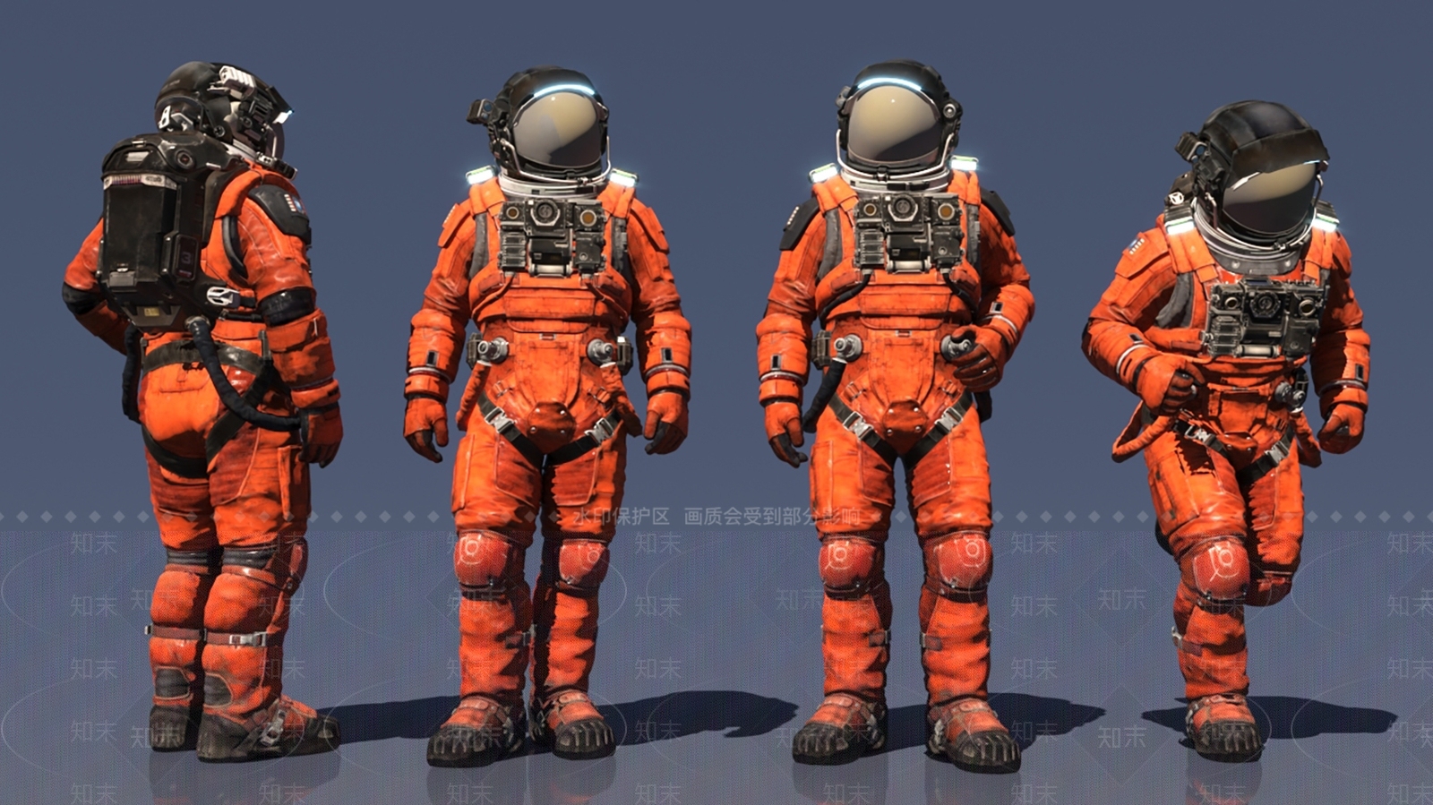 太空宇航员3D模型下载【ID:1152244052】