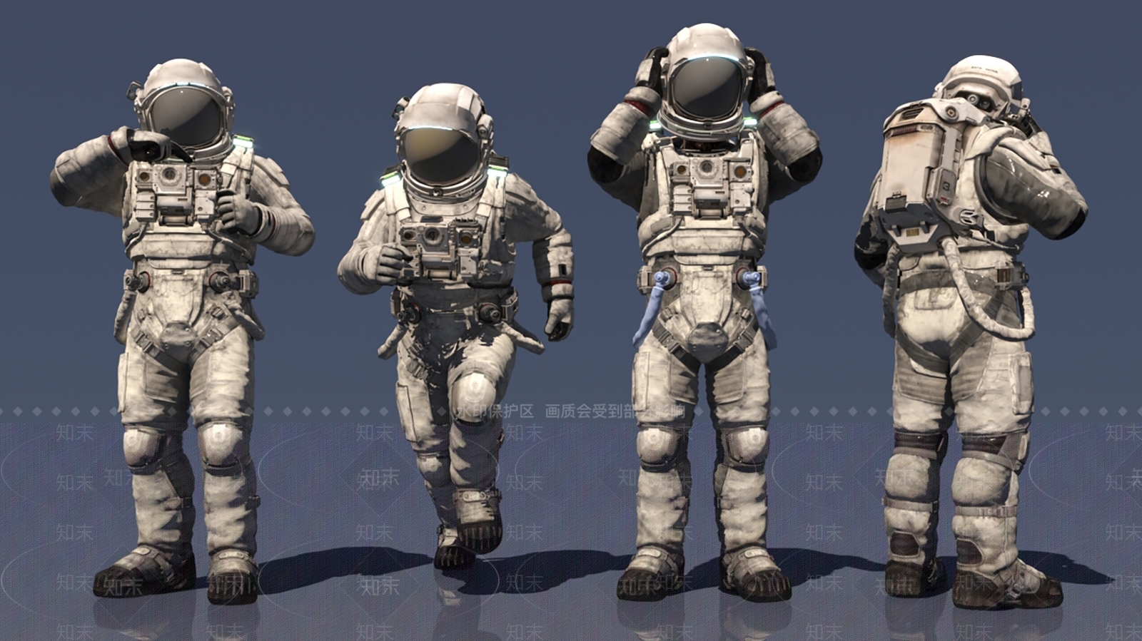 太空宇航员3D模型下载【ID:1152244058】