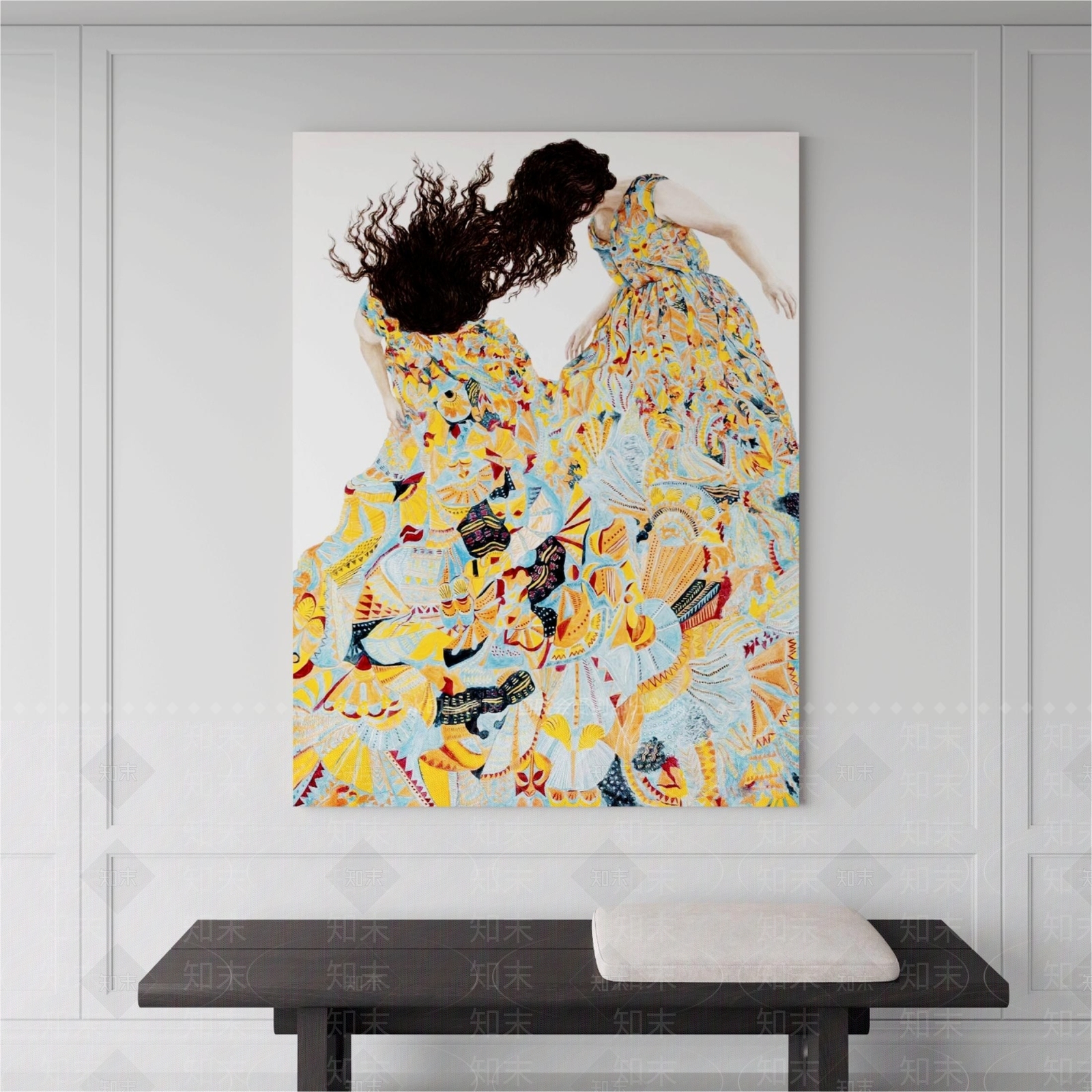 现代人物装饰画SU模型下载【ID:1152244045】