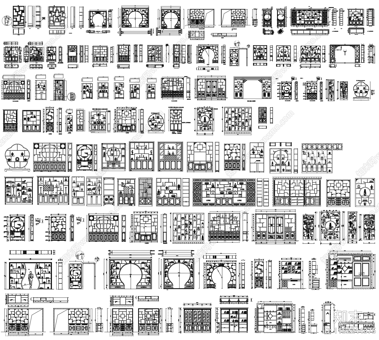 各类架子图库施工图下载【ID:1152244375】