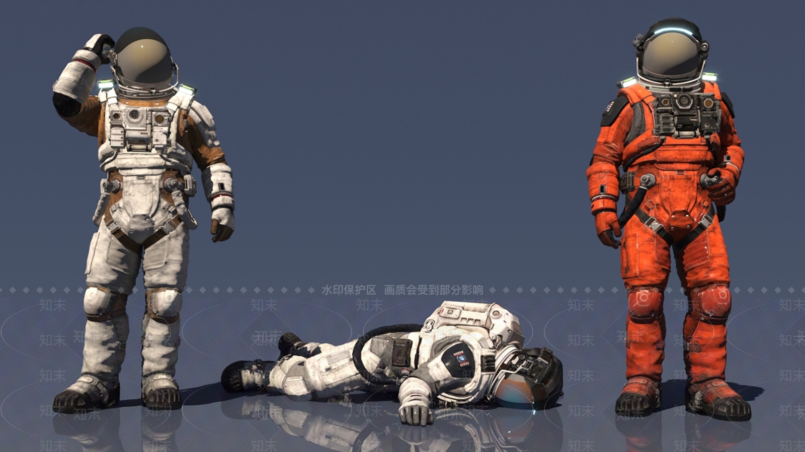 太空宇航员3D模型下载【ID:1152244567】