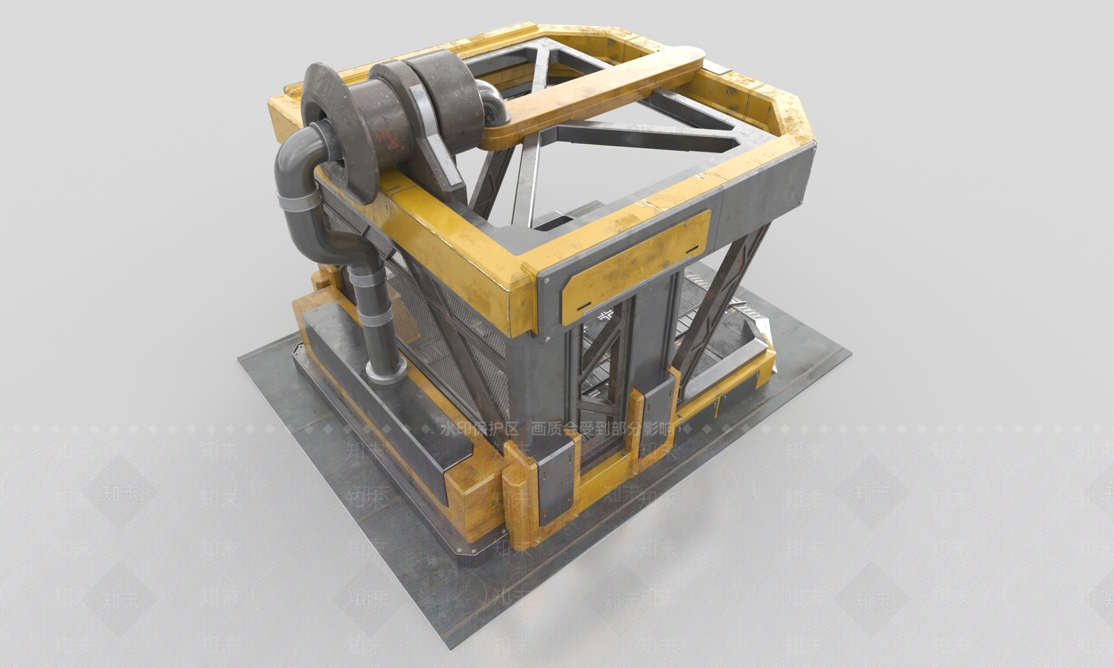 现代维修车间3D模型下载【ID:1152244888】