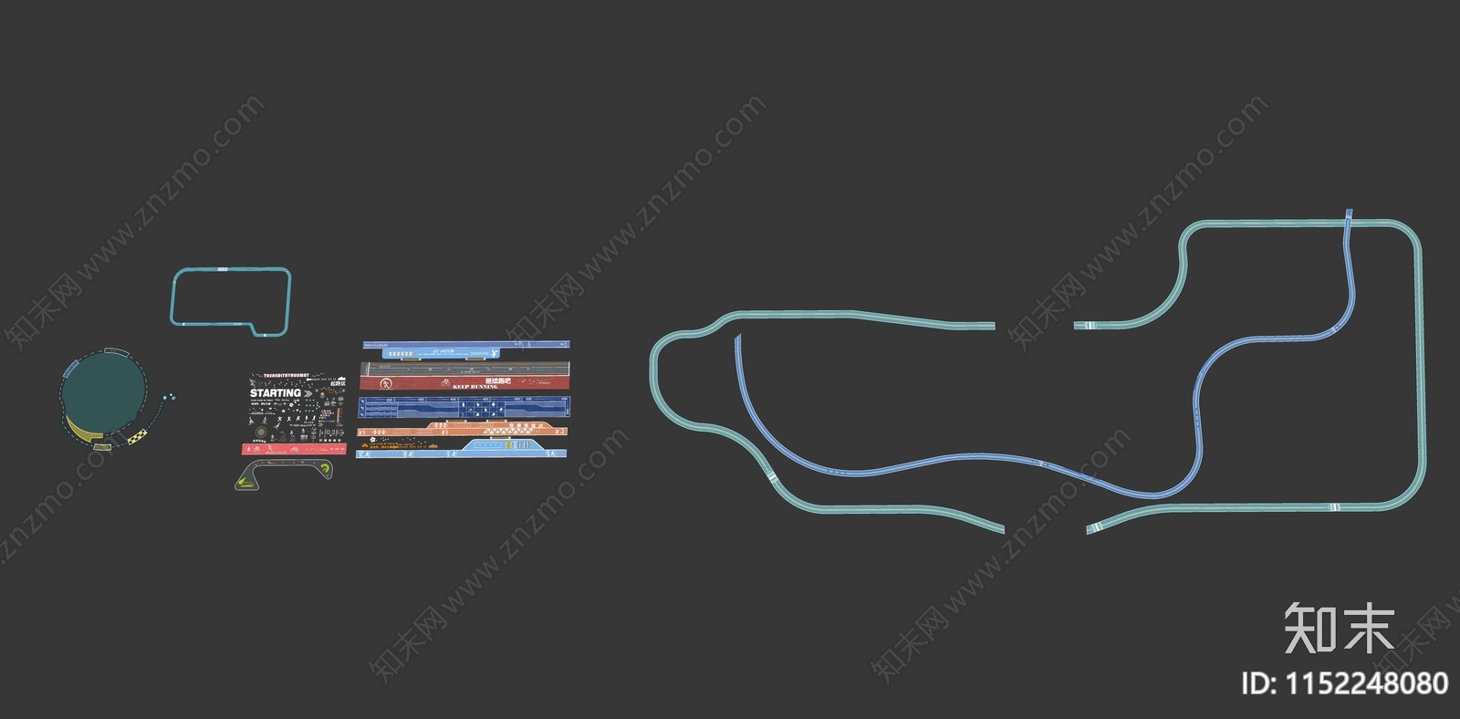现代健身跑道SU模型下载【ID:1152248080】