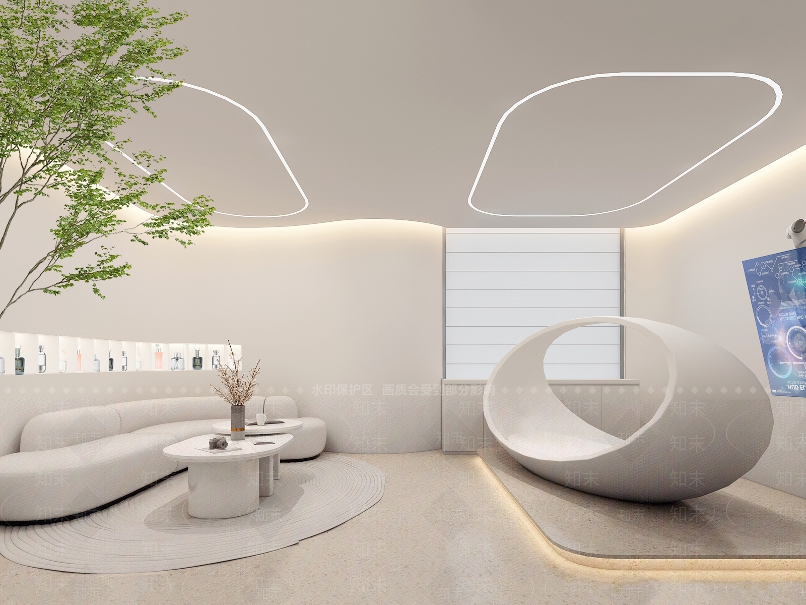 现代美容SPA店3D模型下载【ID:1152250699】