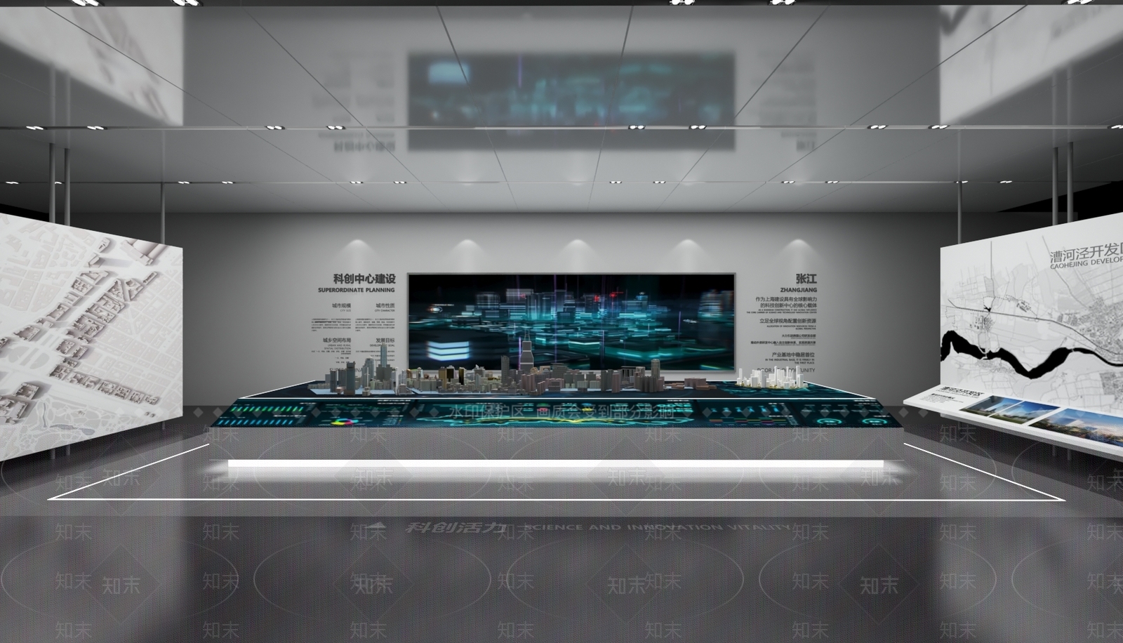 科技展厅沙盘3D模型下载【ID:1152250602】