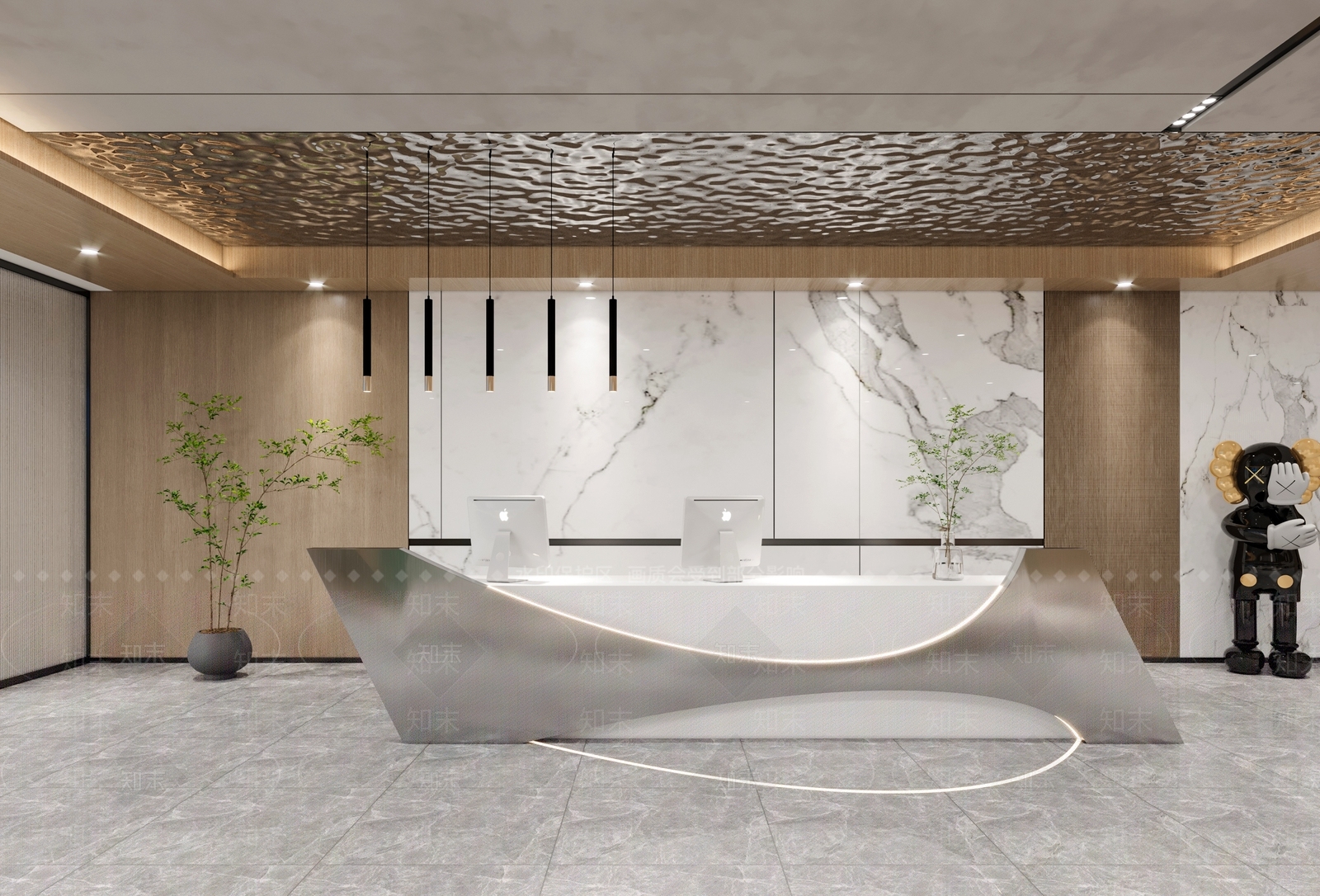 现代接待室3D模型下载【ID:1214279721】