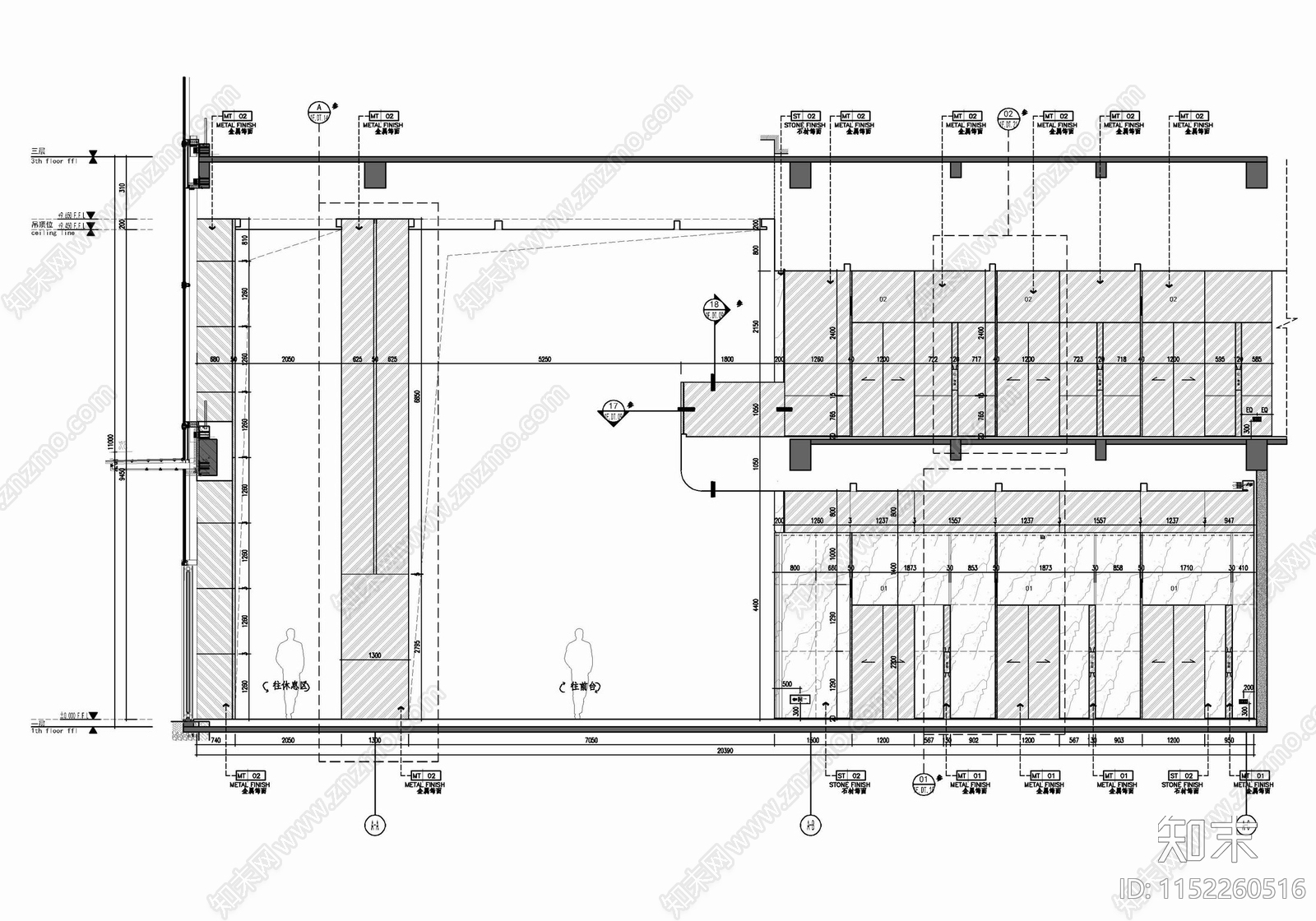 办公楼室内cad施工图下载【ID:1152260516】