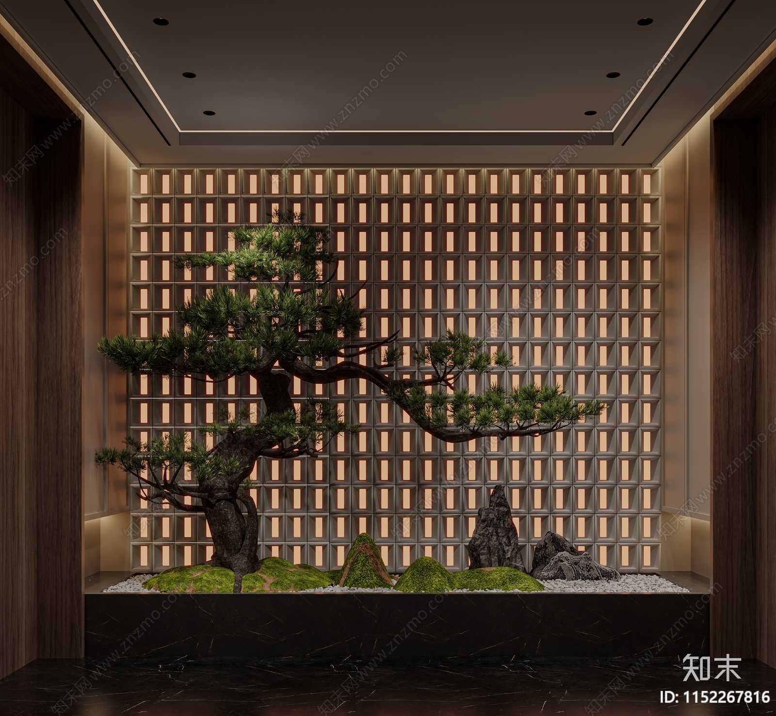 新中式景观造景3D模型下载【ID:1152267816】