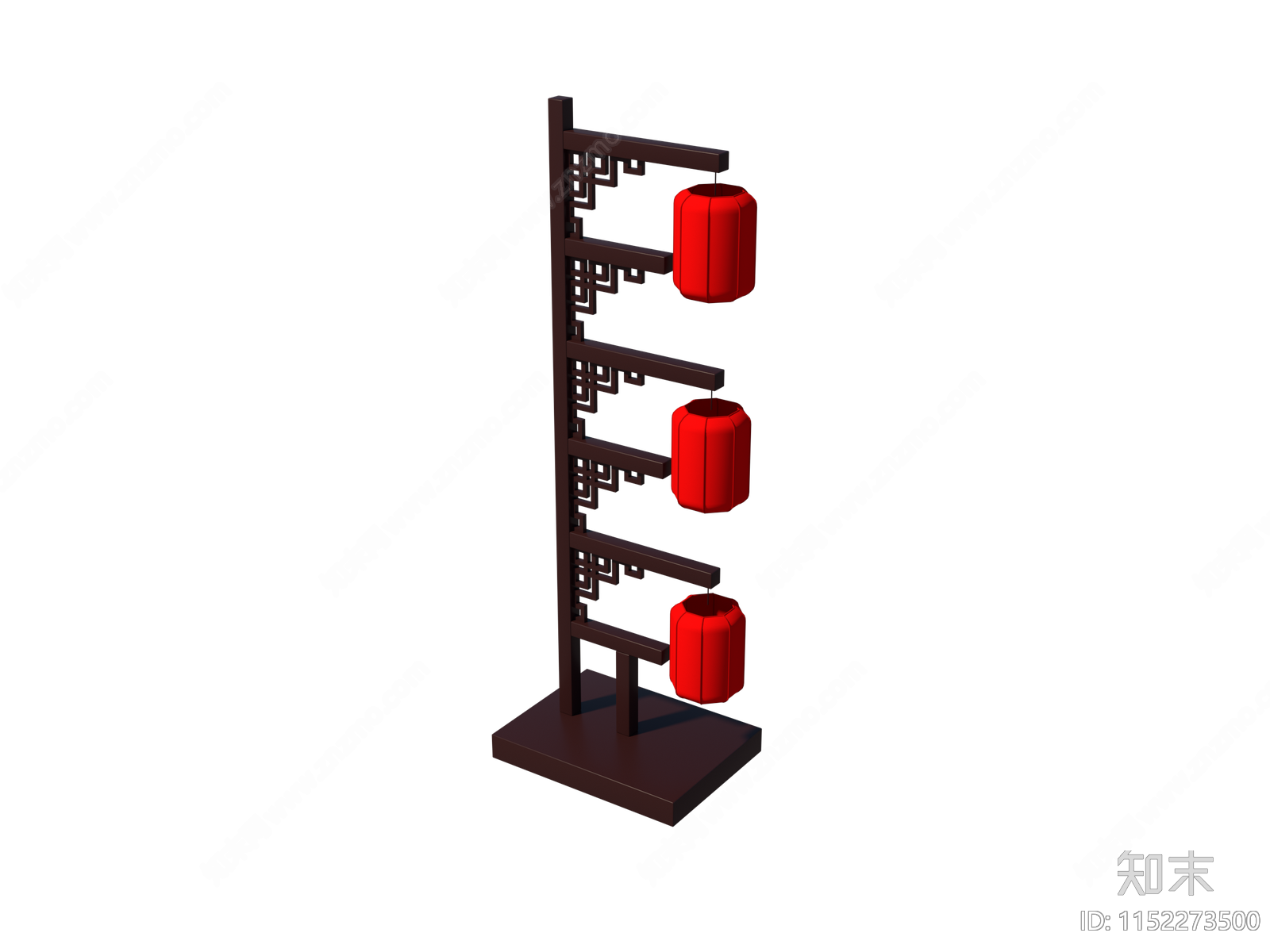 中式灯笼SU模型下载【ID:1152273500】