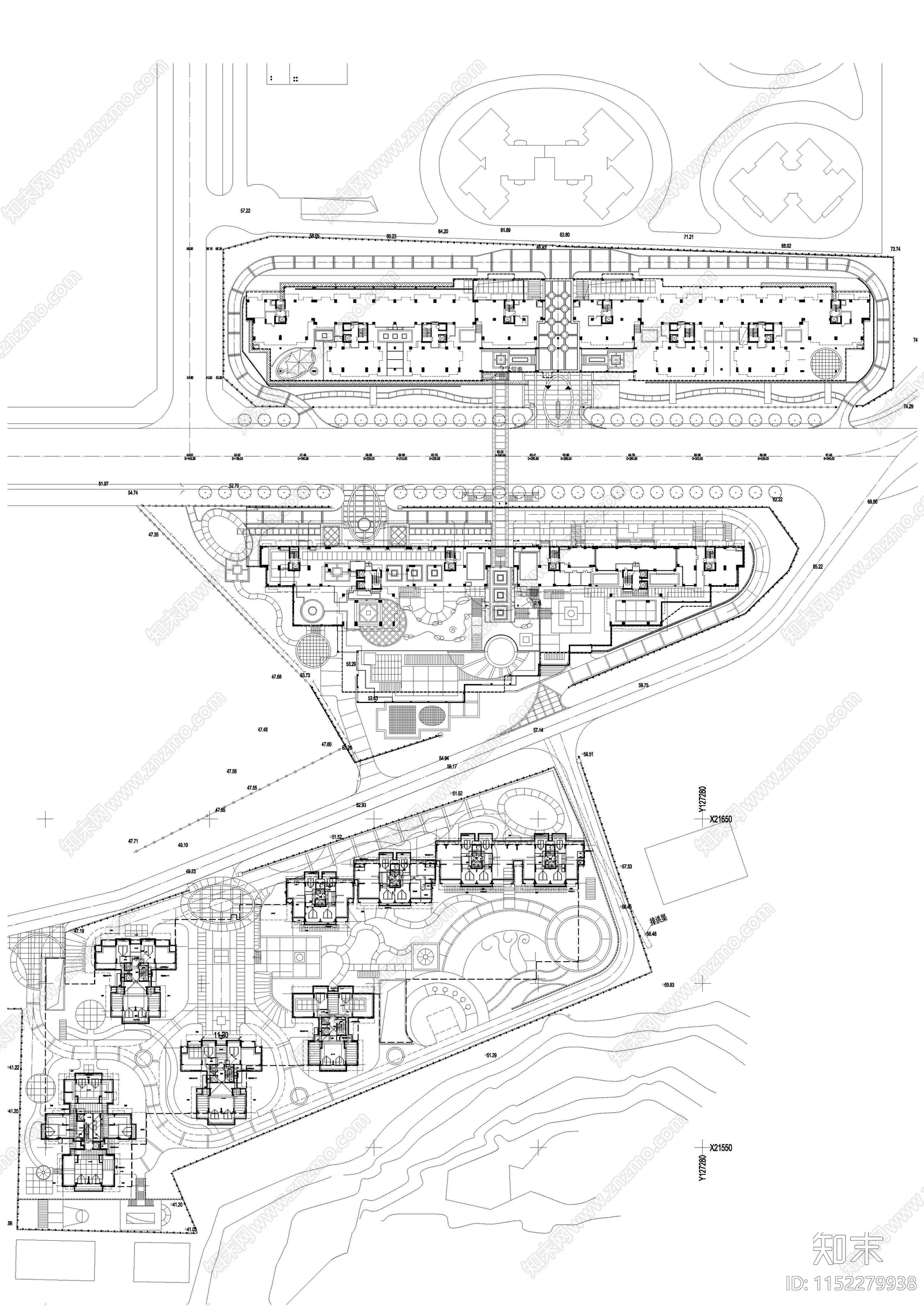 现代简约合正景园景cad施工图下载【ID:1152279938】