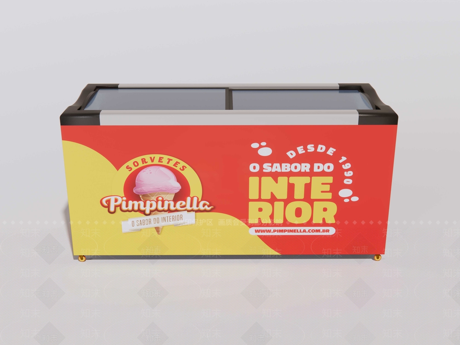 冰淇淋冷柜SU模型下载【ID:1152282534】