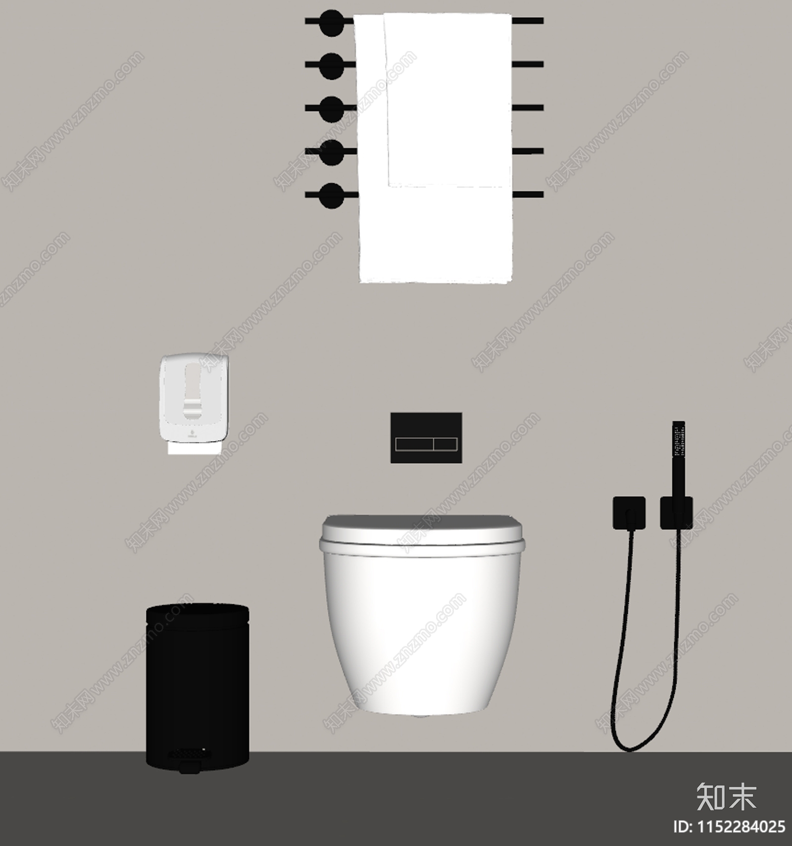 马桶SU模型下载【ID:1152284025】