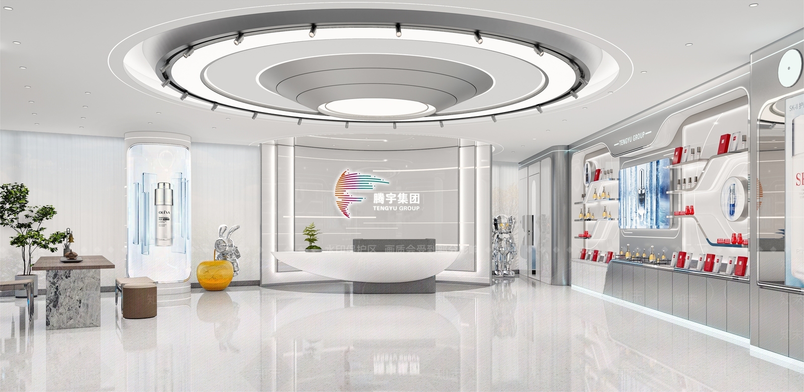 现代美妆店SU模型下载【ID:1152285448】