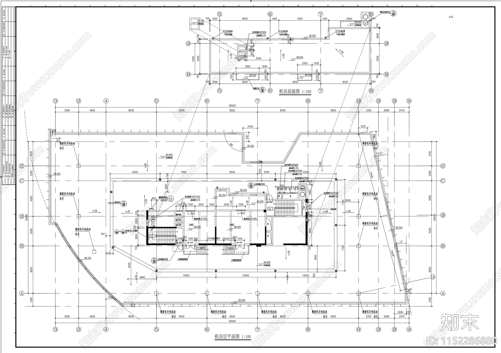 19层现代风格商业及办公楼建筑设cad施工图下载【ID:1152286880】