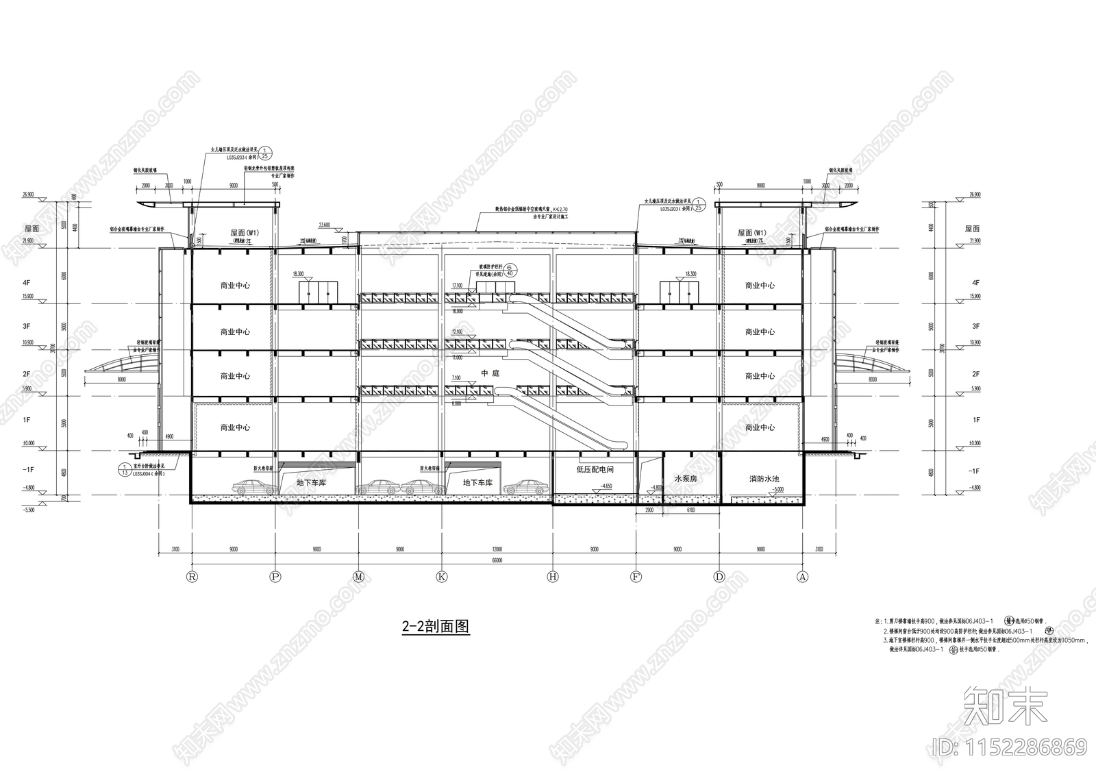 24层大型商业综合体建cad施工图下载【ID:1152286869】