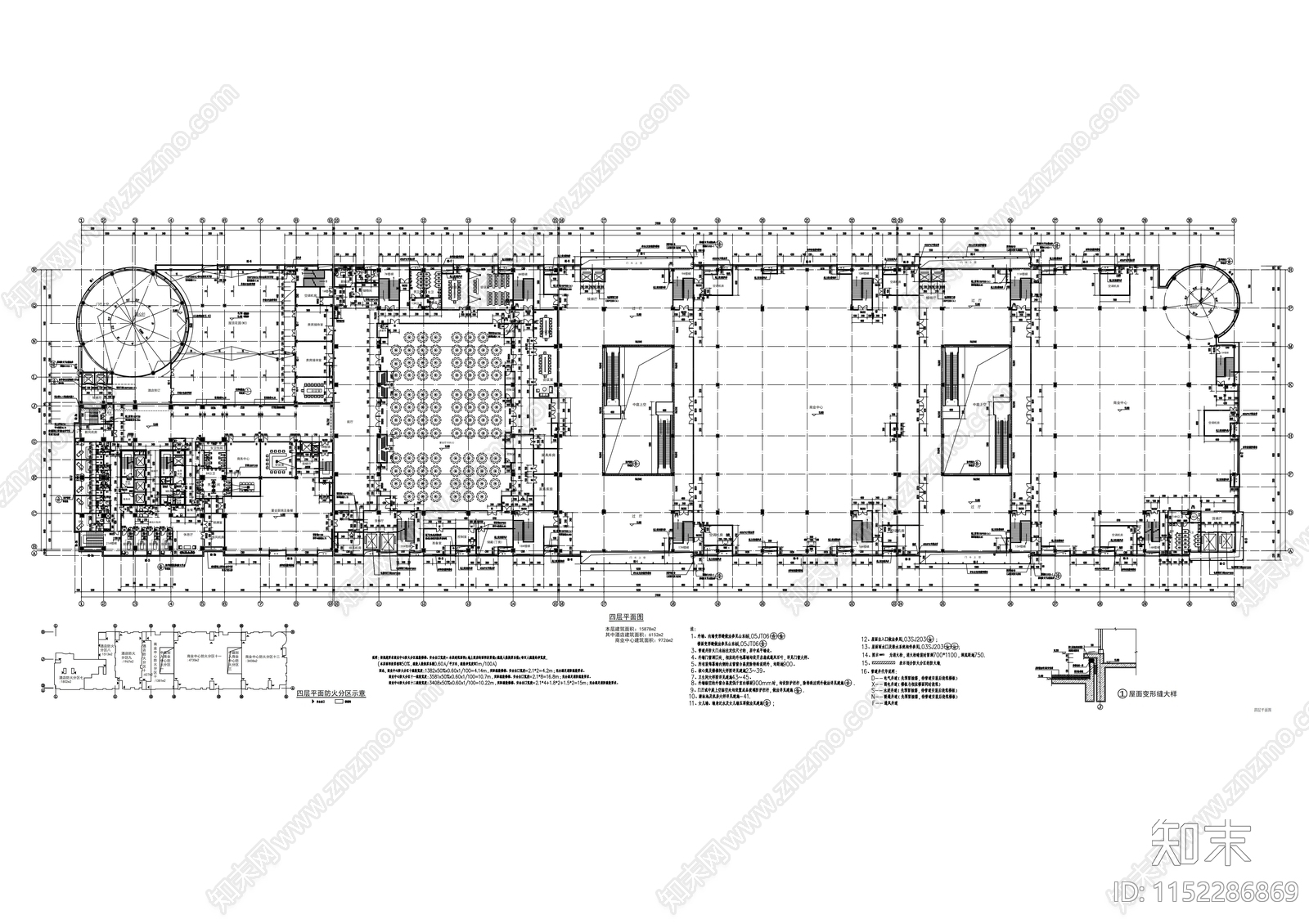 24层大型商业综合体建cad施工图下载【ID:1152286869】