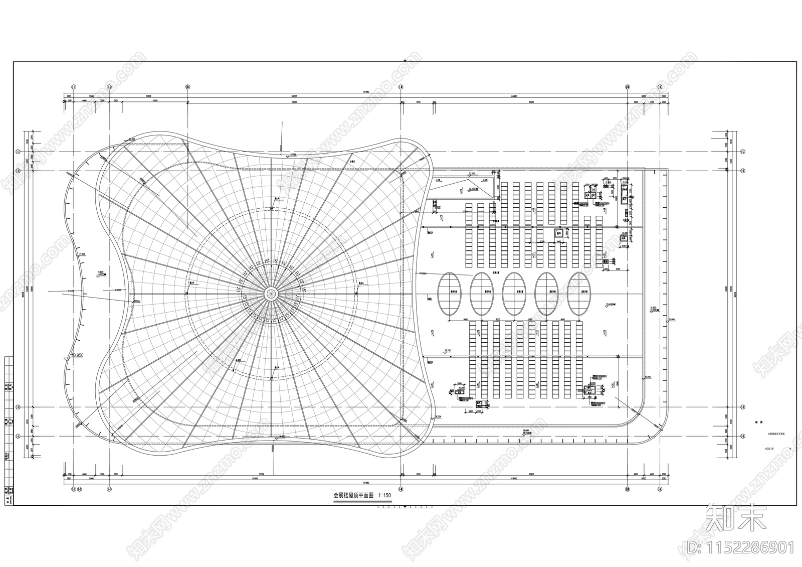 CBD核心地块商业办公综合体建cad施工图下载【ID:1152286901】