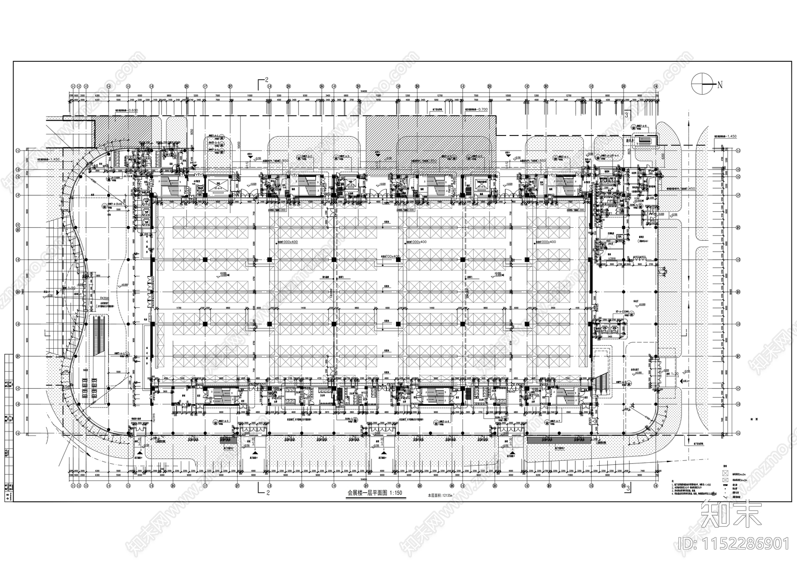 CBD核心地块商业办公综合体建cad施工图下载【ID:1152286901】