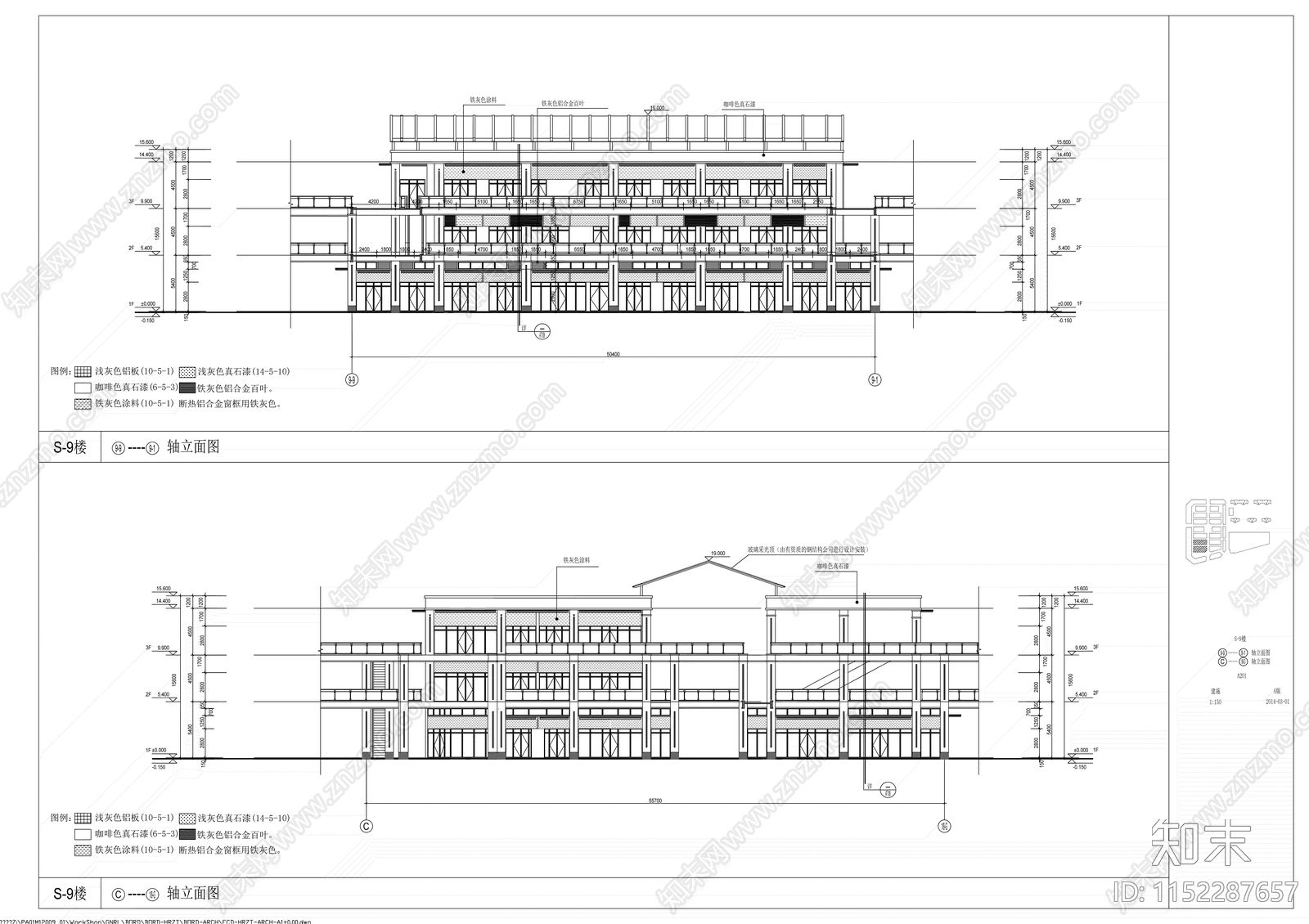 知名建材城cad施工图下载【ID:1152287657】