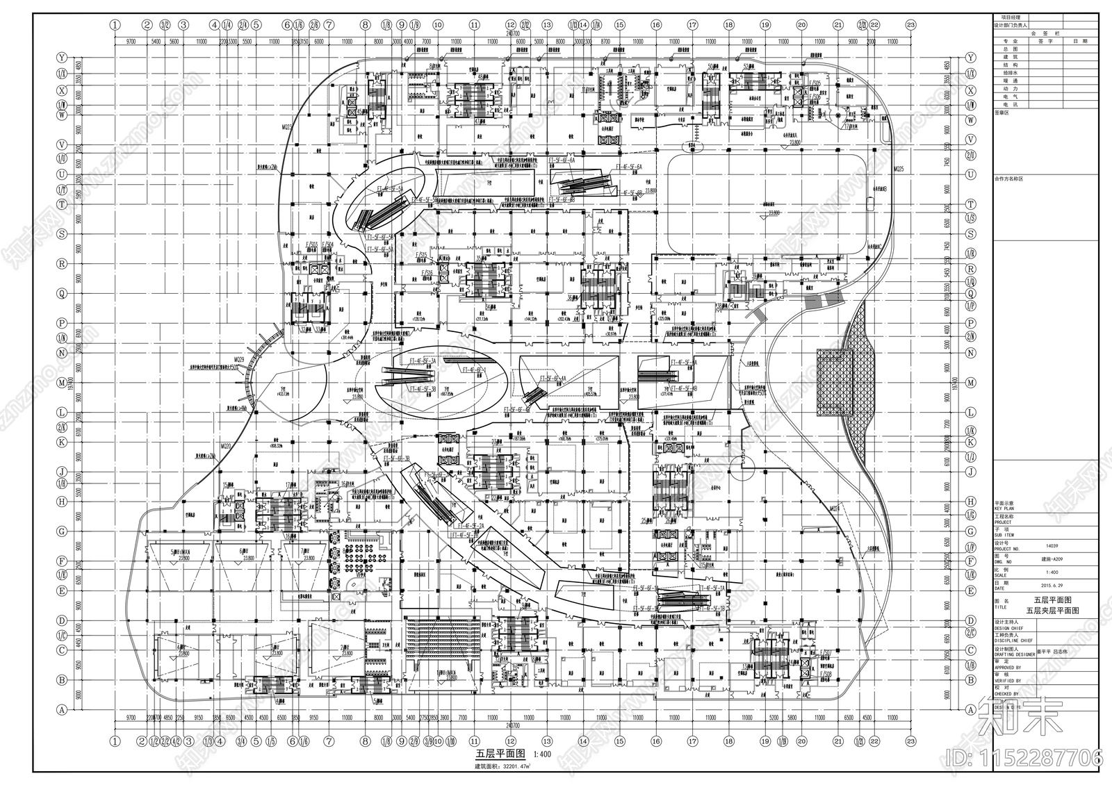 知名商业广场建筑cad施工图下载【ID:1152287706】