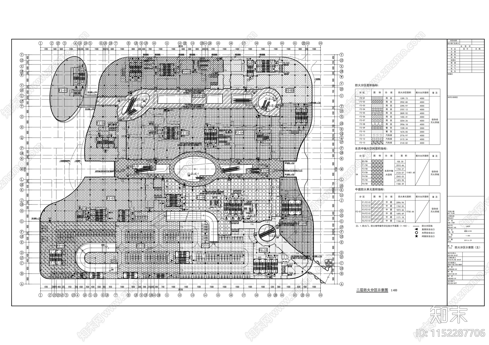 知名商业广场建筑cad施工图下载【ID:1152287706】