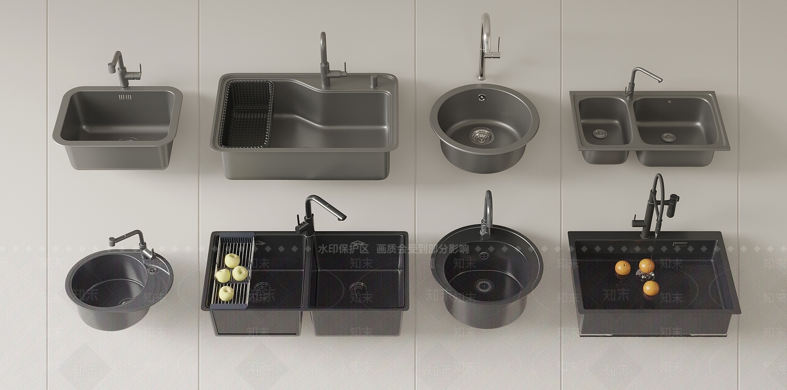 水槽3D模型下载【ID:1152289850】