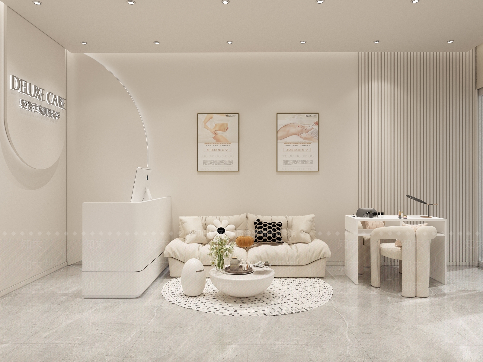 现代美容SPA店3D模型下载【ID:1152297112】