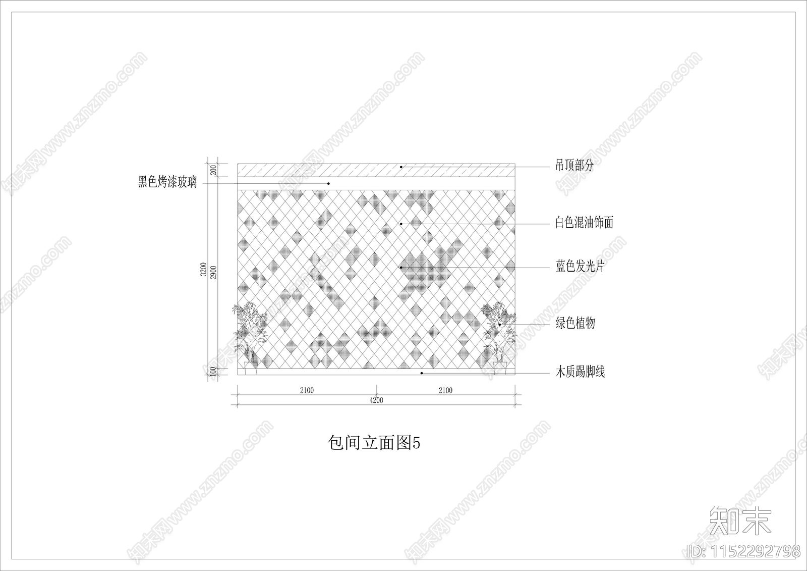 340㎡酒吧cad施工图下载【ID:1152292798】