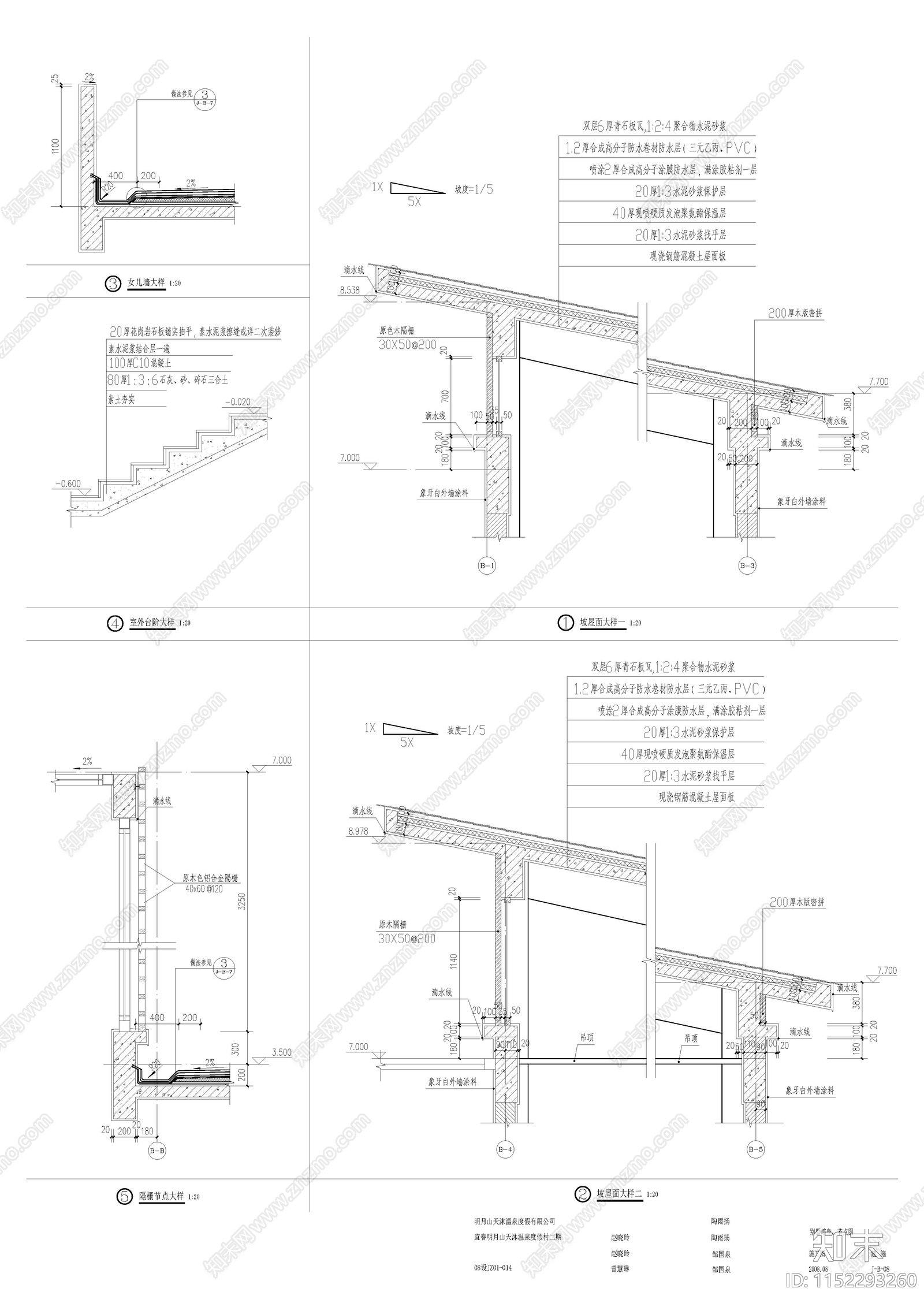 独栋别墅全套cad施工图下载【ID:1152293260】