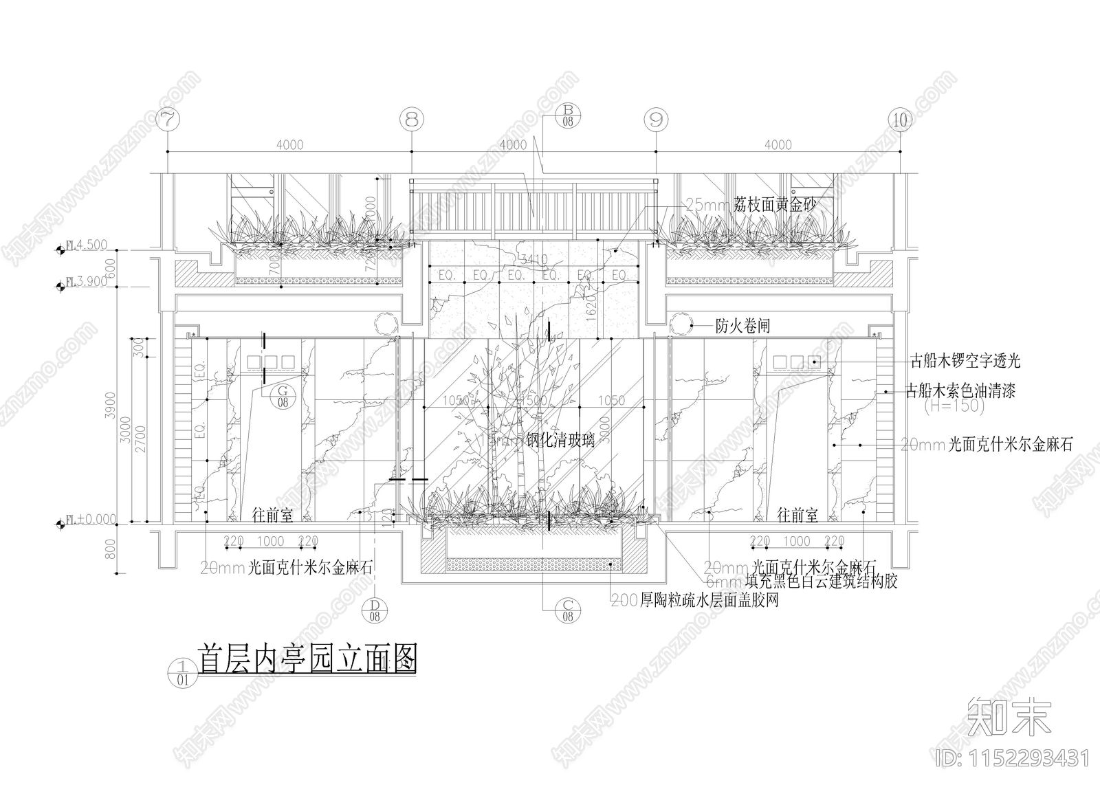 8950㎡汤泉cad施工图下载【ID:1152293431】
