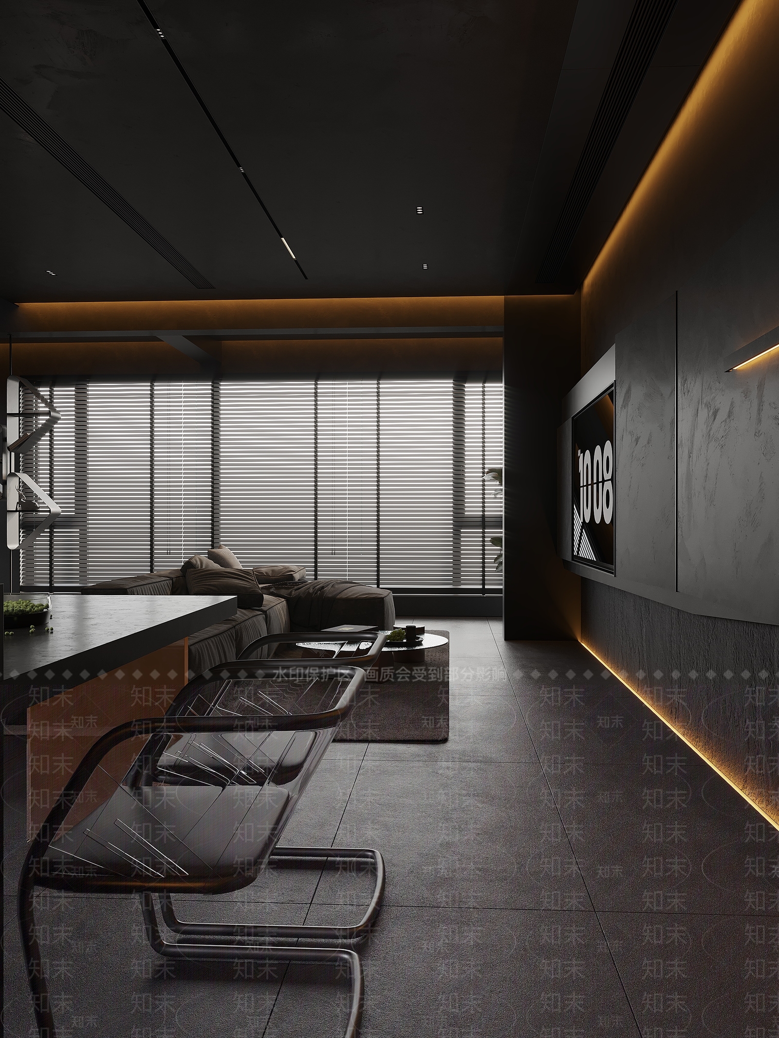 现代酒吧3D模型下载【ID:1214281183】