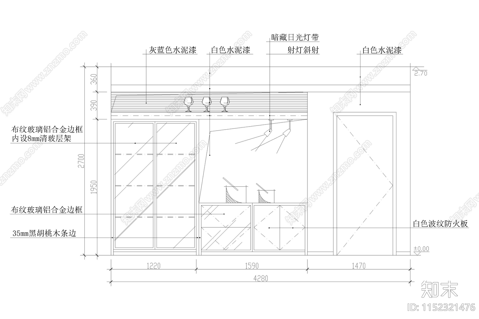 现代家庭餐厅厨房装修装饰玄关隔断立面图纸室内设计节点大样施工图下载【ID:1152321476】