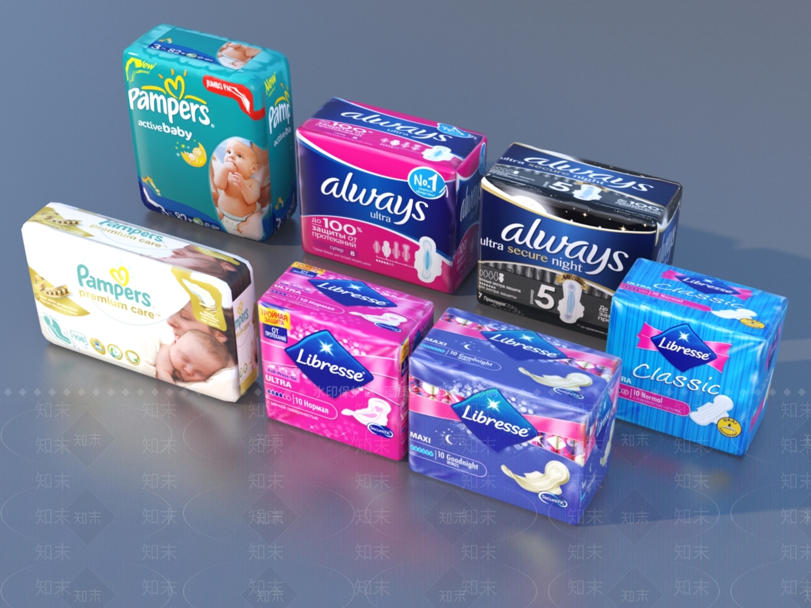 超市商品3D模型下载【ID:1152324037】