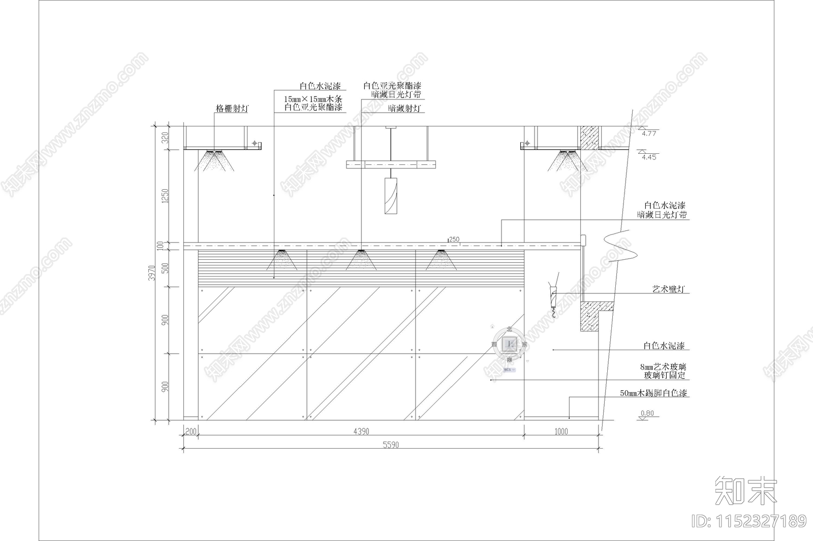 客厅电视背景墙卧室家居装修立面图纸家装设计节点cad施工图下载【ID:1152327189】