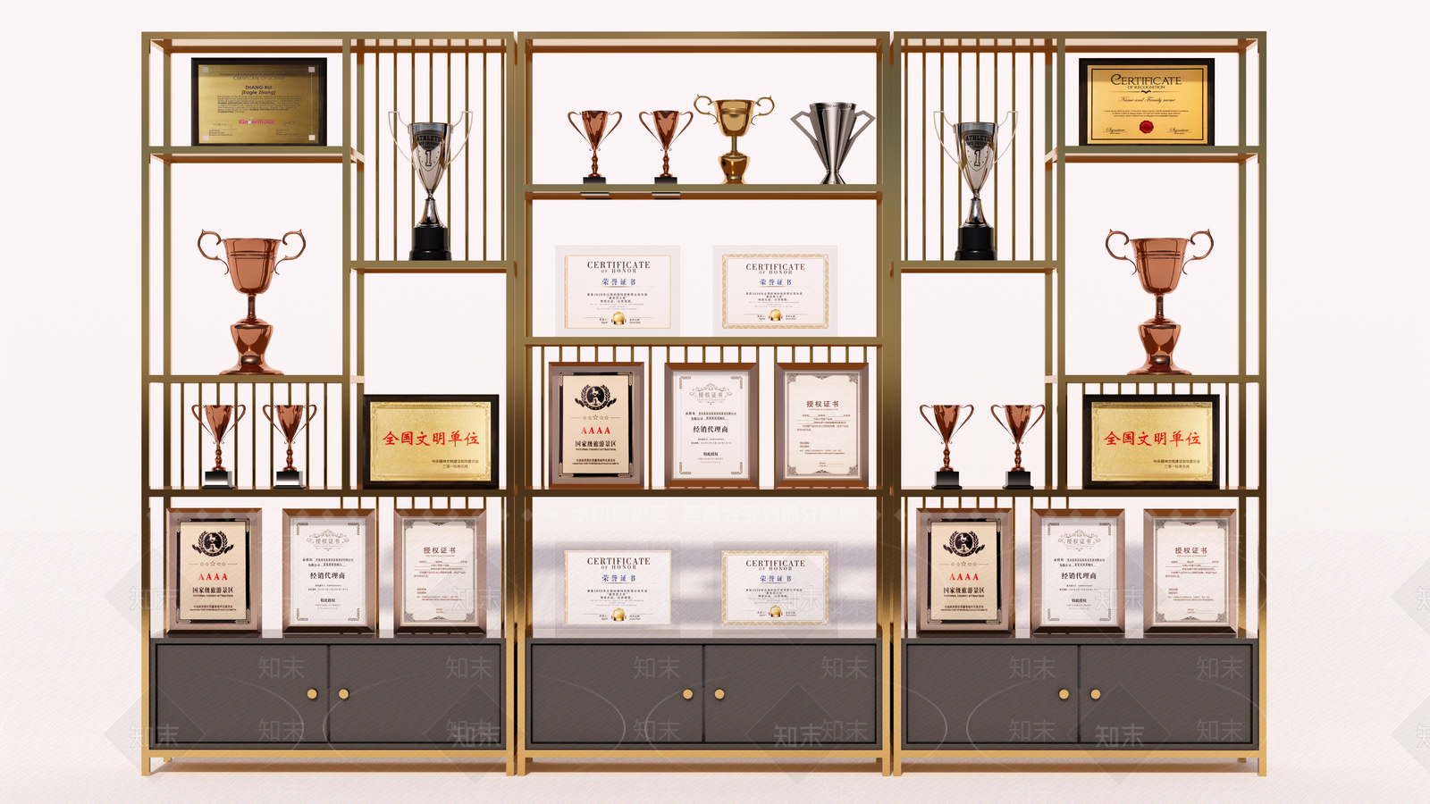 现代展示架SU模型下载【ID:1152330725】