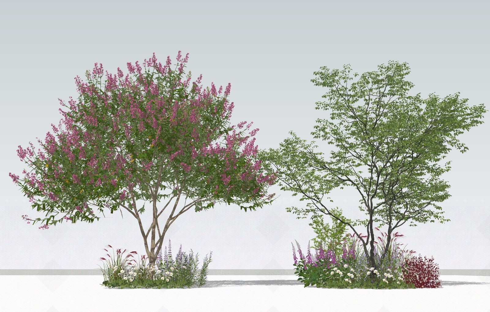 景观灌木植物组合SU模型下载【ID:1152332979】