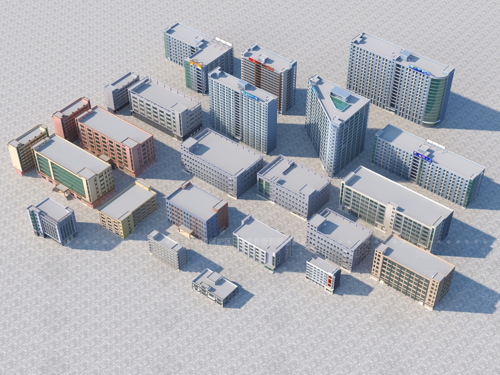 现代工业厂房3D模型下载【ID:1152343330】