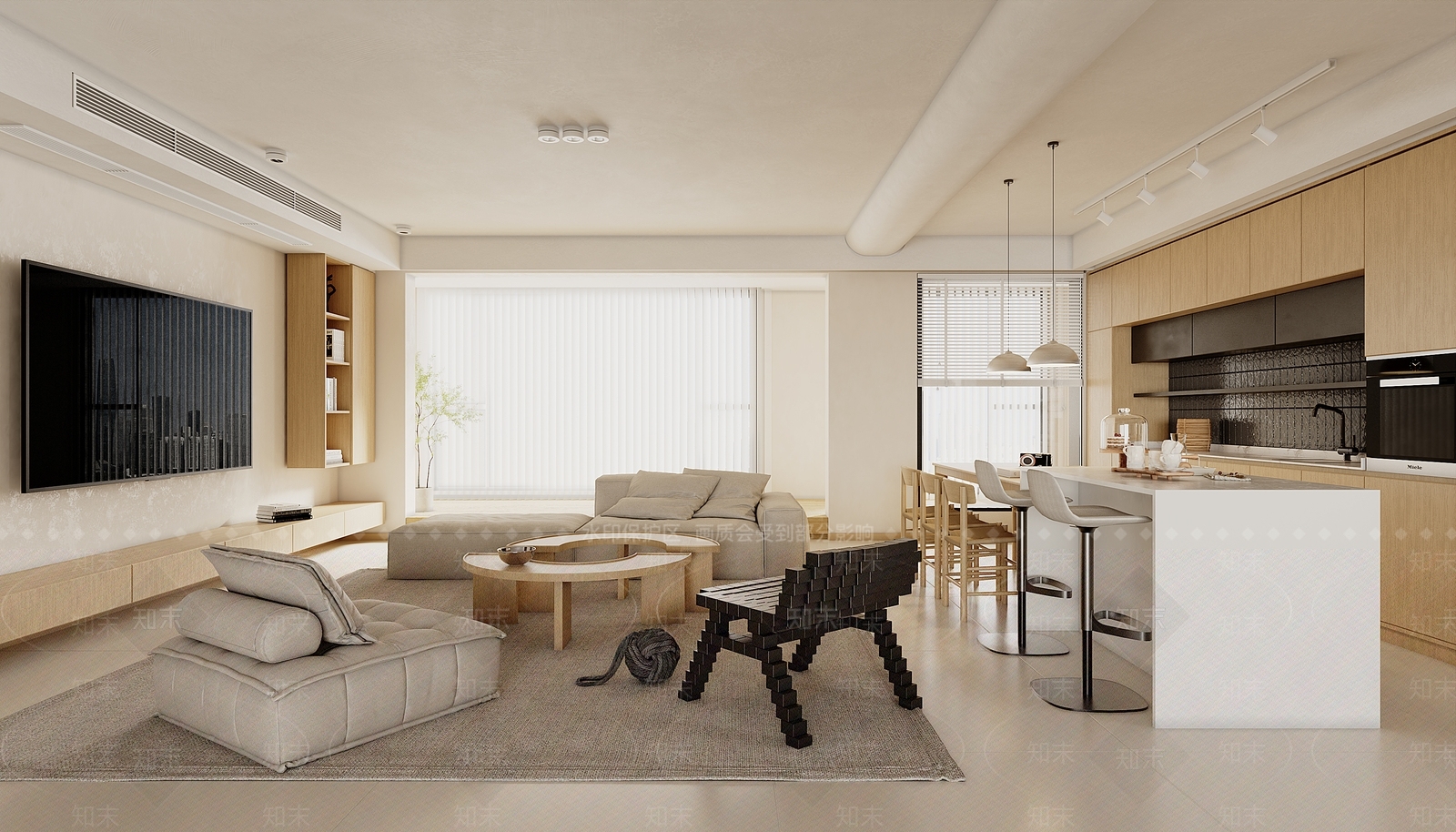 白色吧台岛台吧台3D模型下载【ID:1227490480】