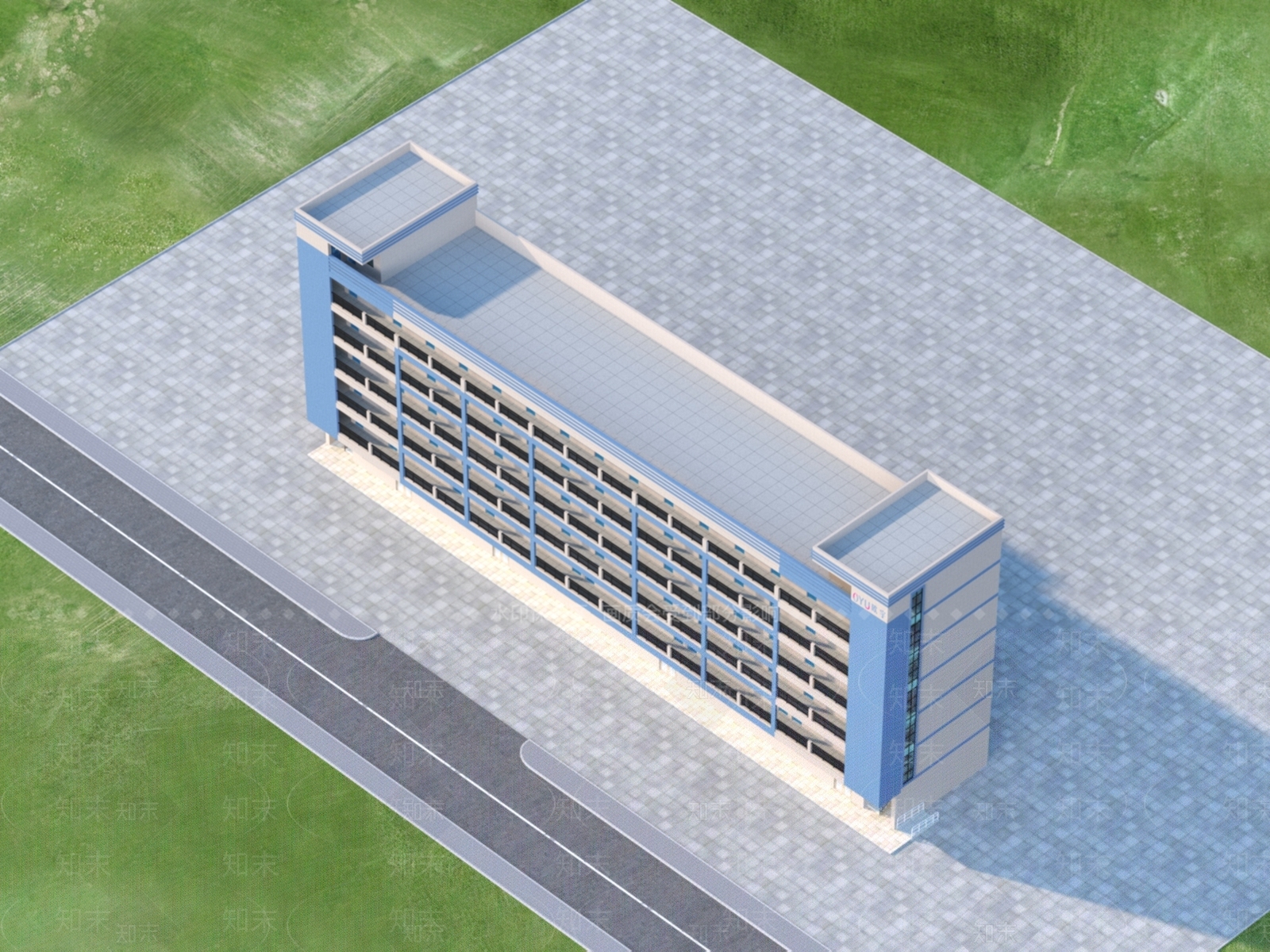 现代厂区3D模型下载【ID:1152350610】