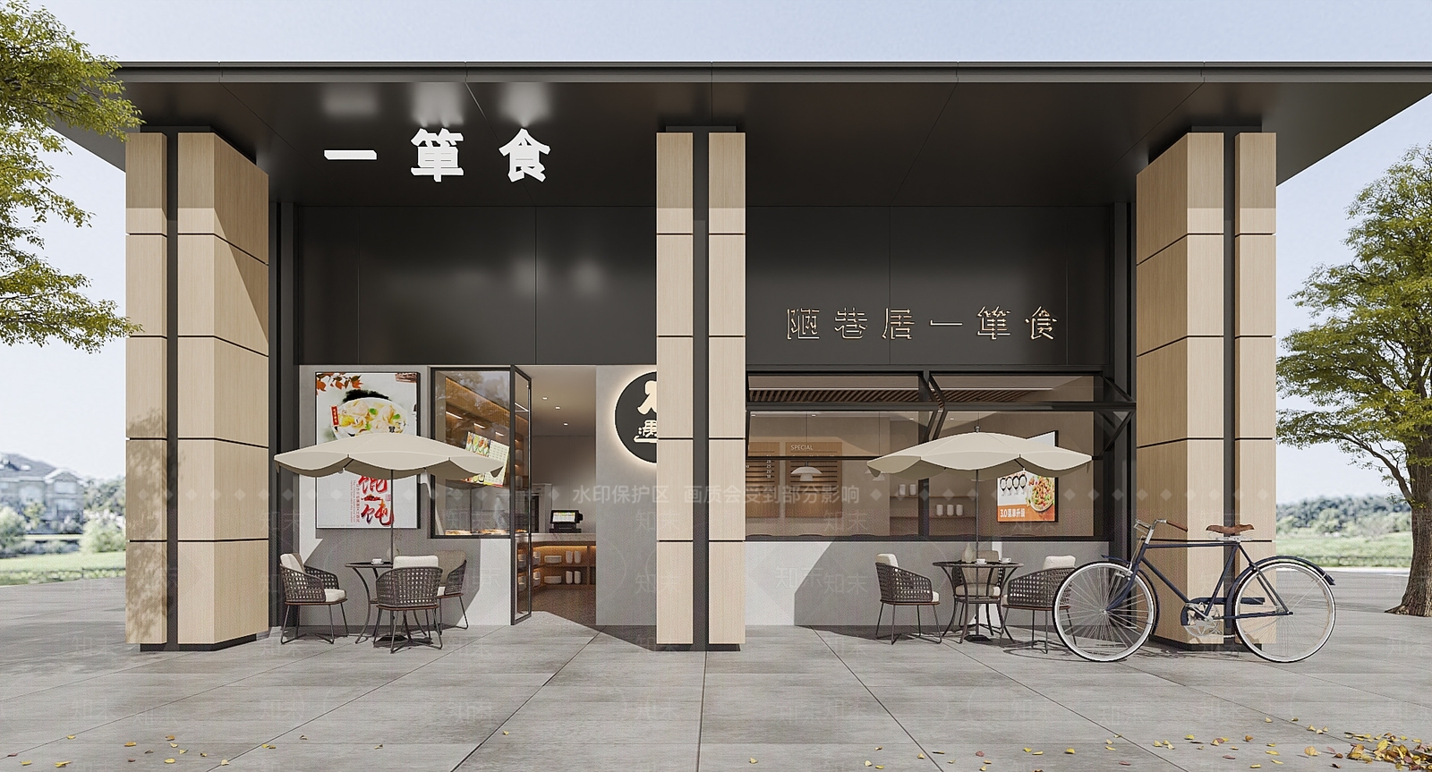 现代门头门面3D模型下载【ID:1152350611】