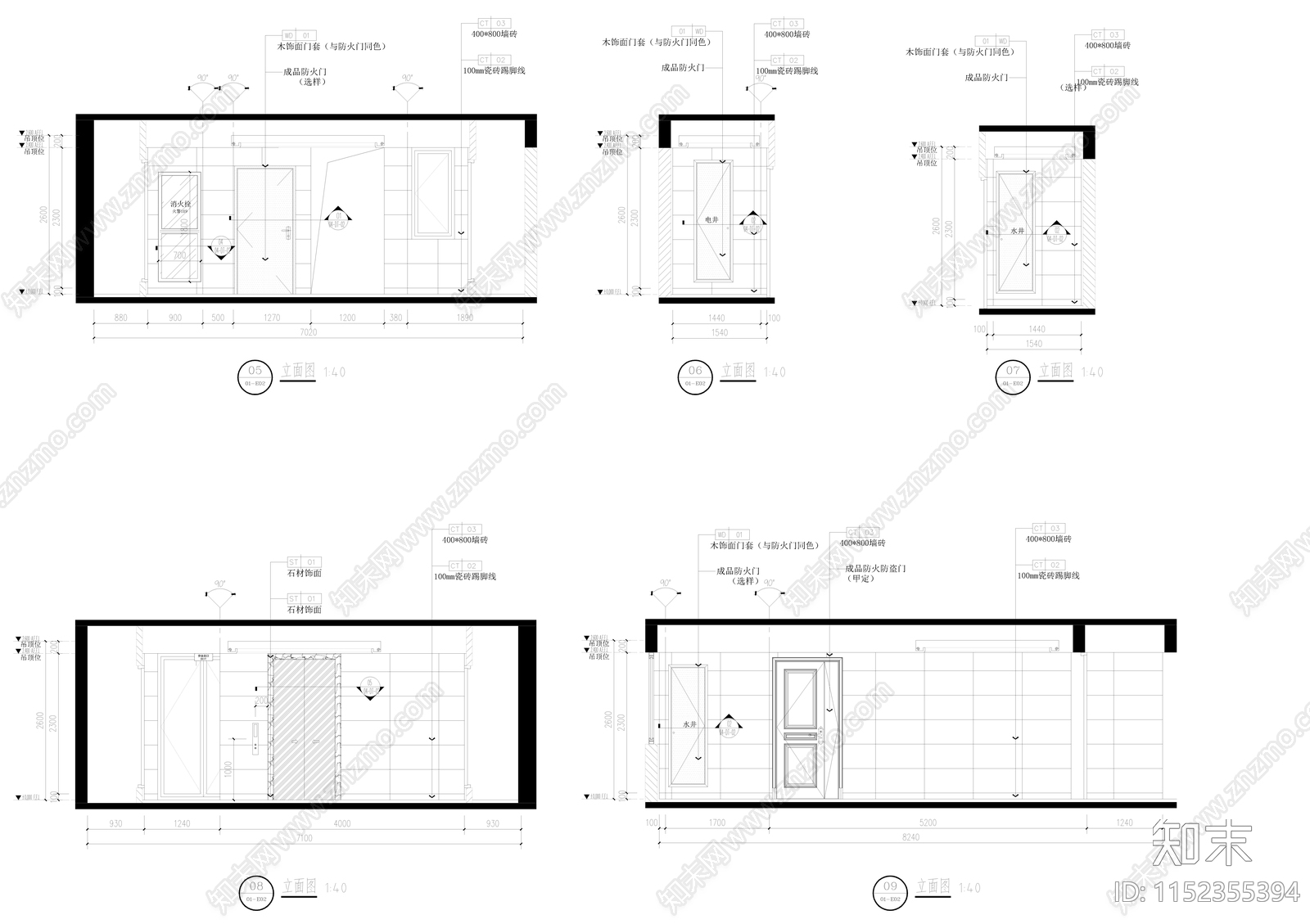 东城产教融合小区室内cad施工图下载【ID:1152355394】