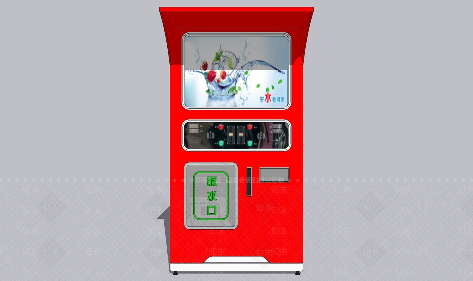 自动售卖机SU模型下载【ID:1152365529】
