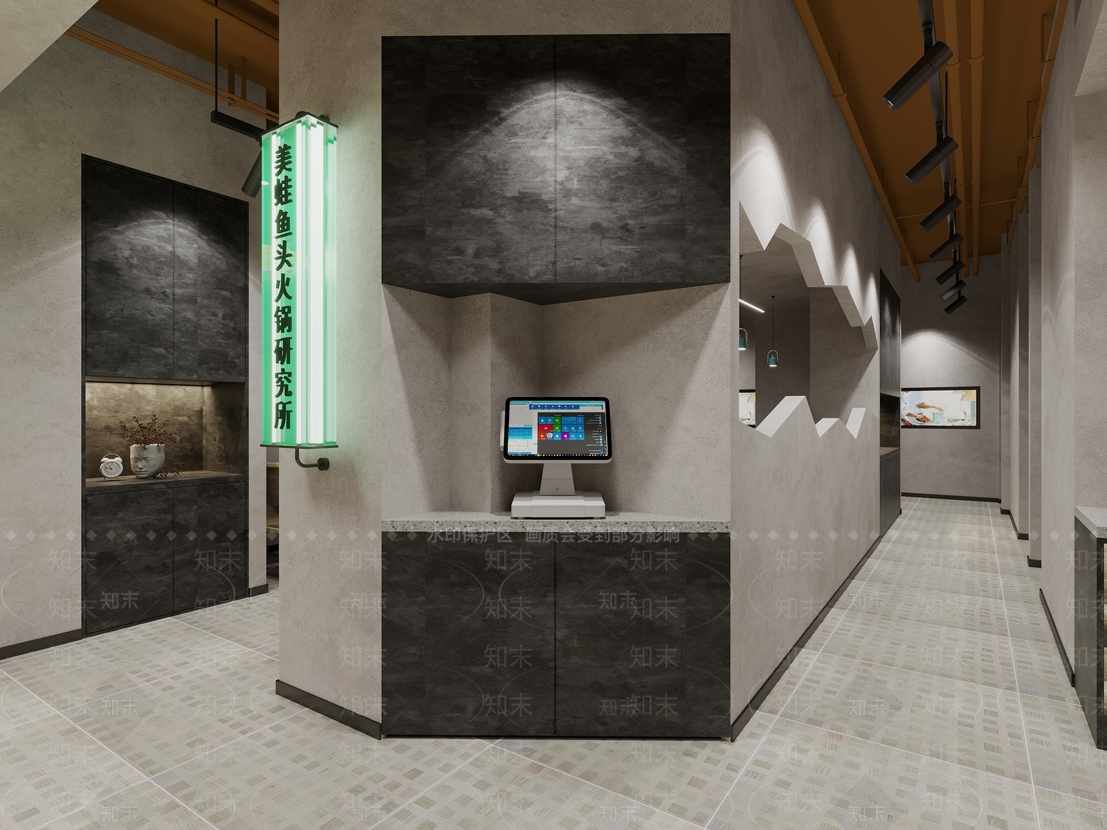 现代火锅店3D模型下载【ID:1152373460】