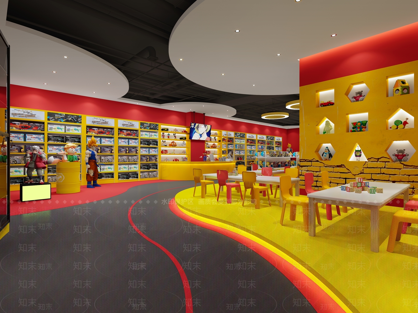 现代玩具专卖店3D模型下载【ID:1152373995】