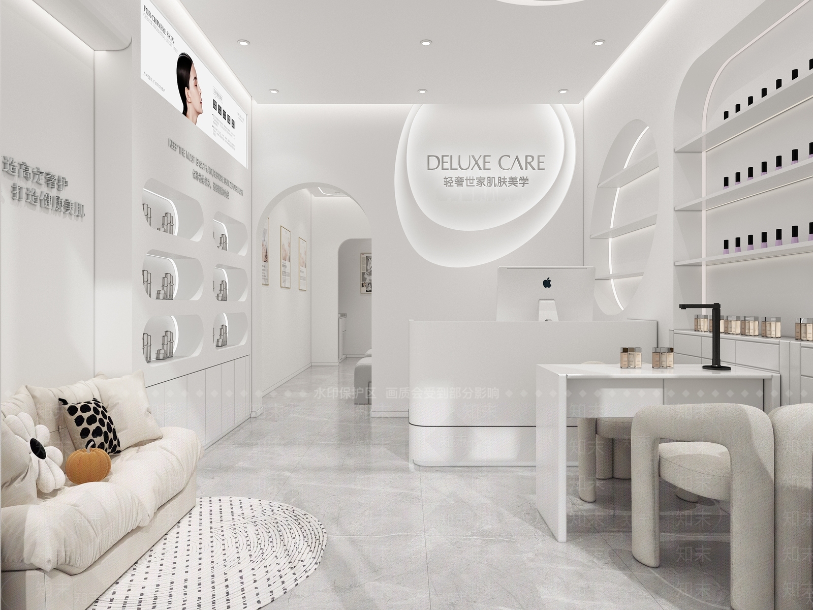 现代美容SPA店3D模型下载【ID:1152375752】