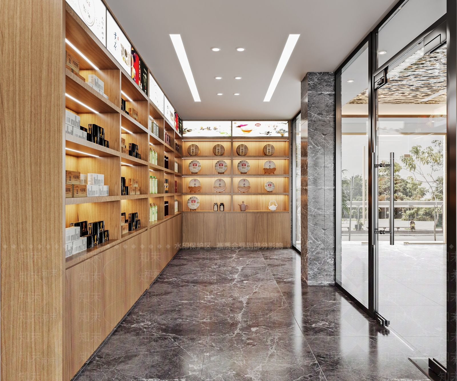 新中式茶叶店3D模型下载【ID:1152377592】