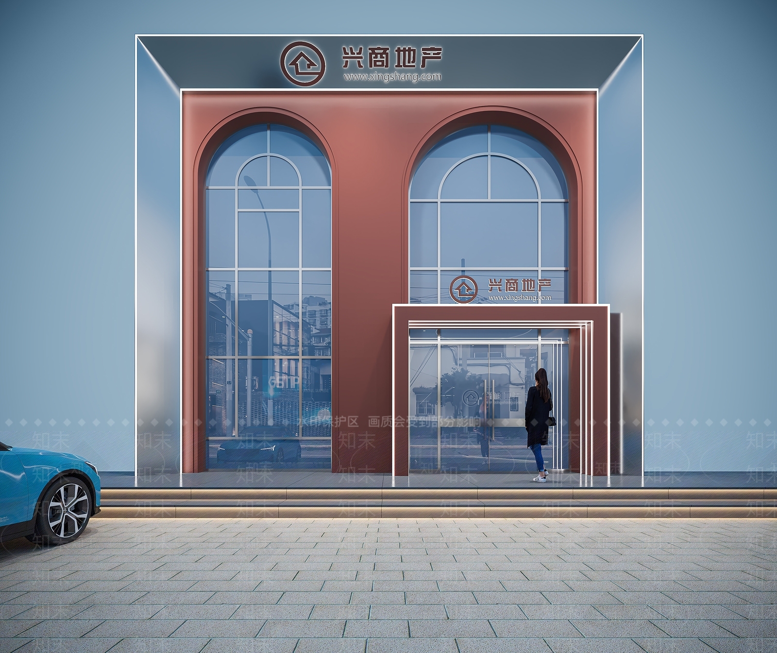 现代门头门面3D模型下载【ID:1152379312】