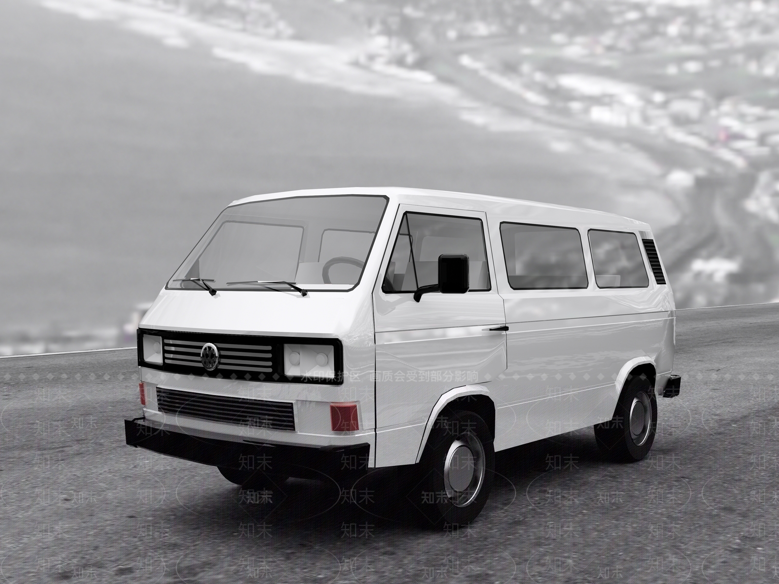 大众面包车SU模型下载【ID:1152385755】