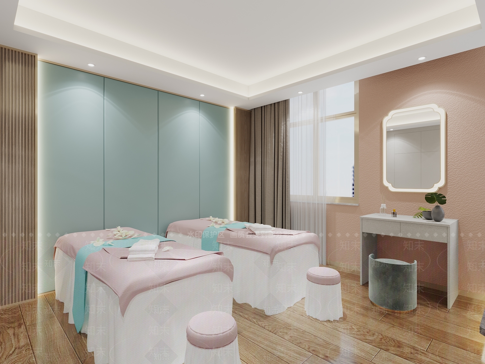 现代美容SPA店3D模型下载【ID:1152386623】