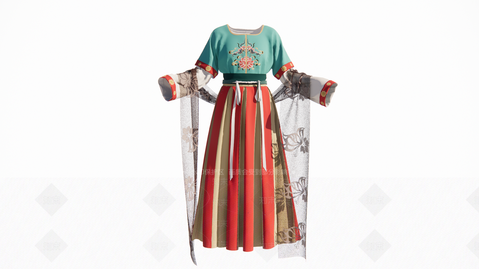 唐代汉服SU模型下载【ID:1152386987】